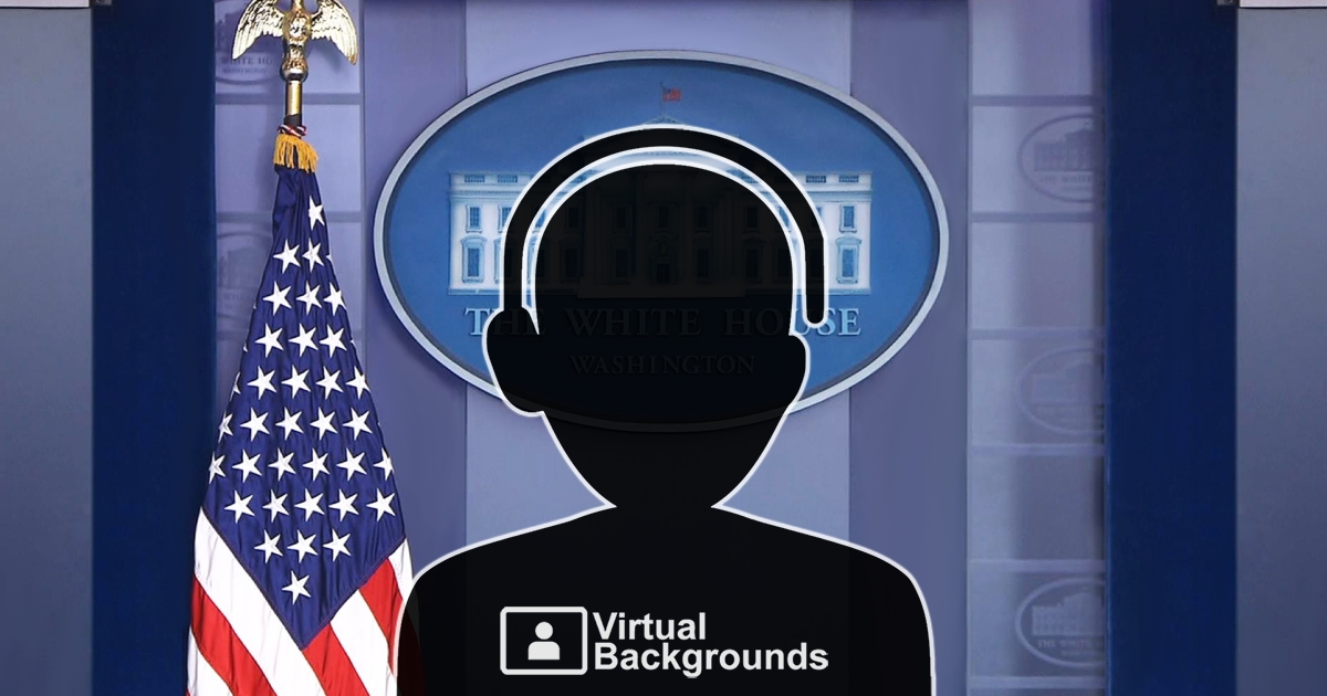  Teams background white house - virtual background for video conferencing