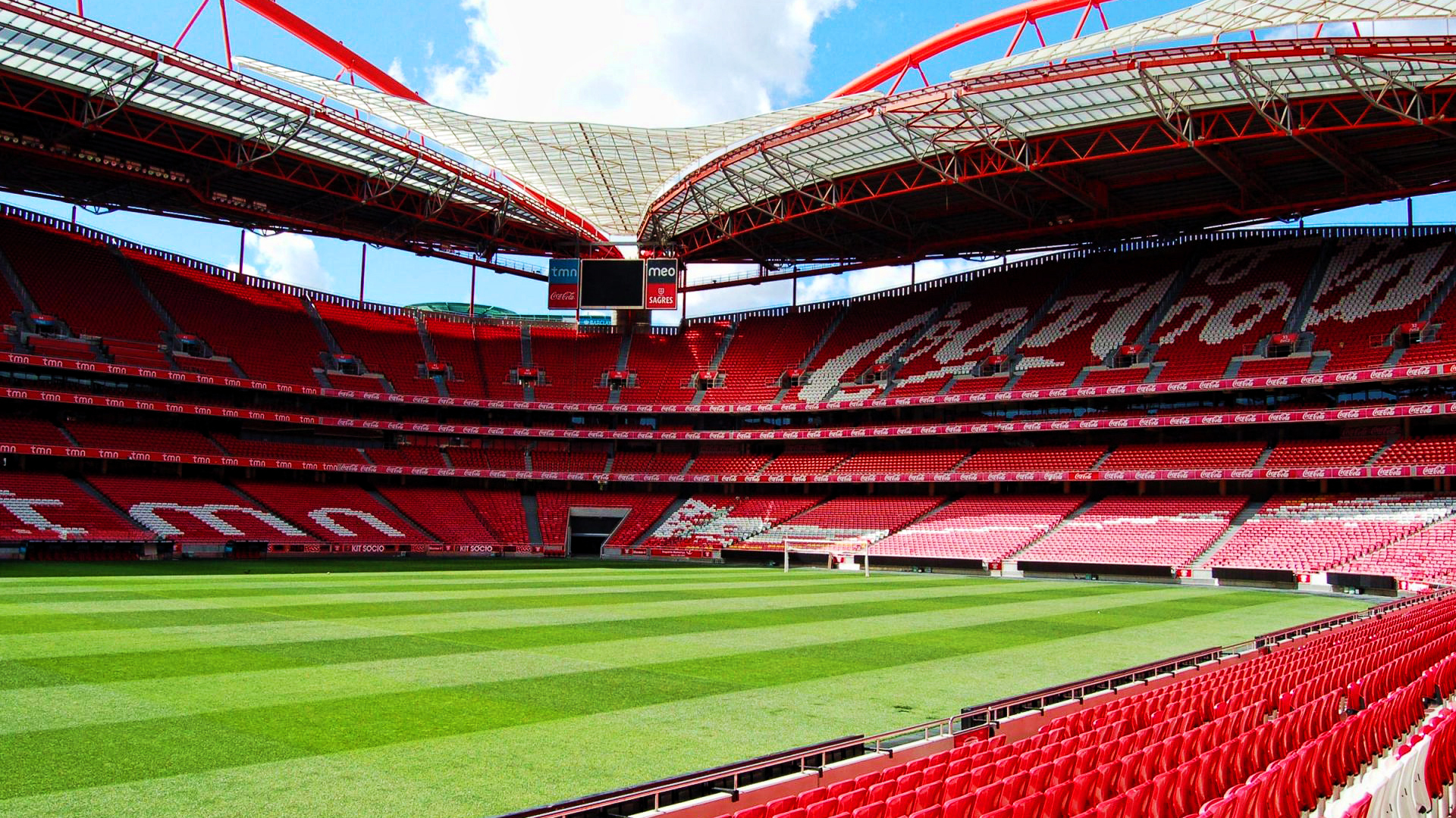 Estádio da Luz. Virtual background to use on Zoom, Microsoft Teams, Skype, Google Meet, WebEx or any other compatible app.