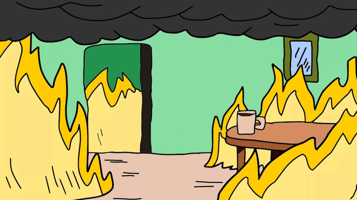 This is fine обои