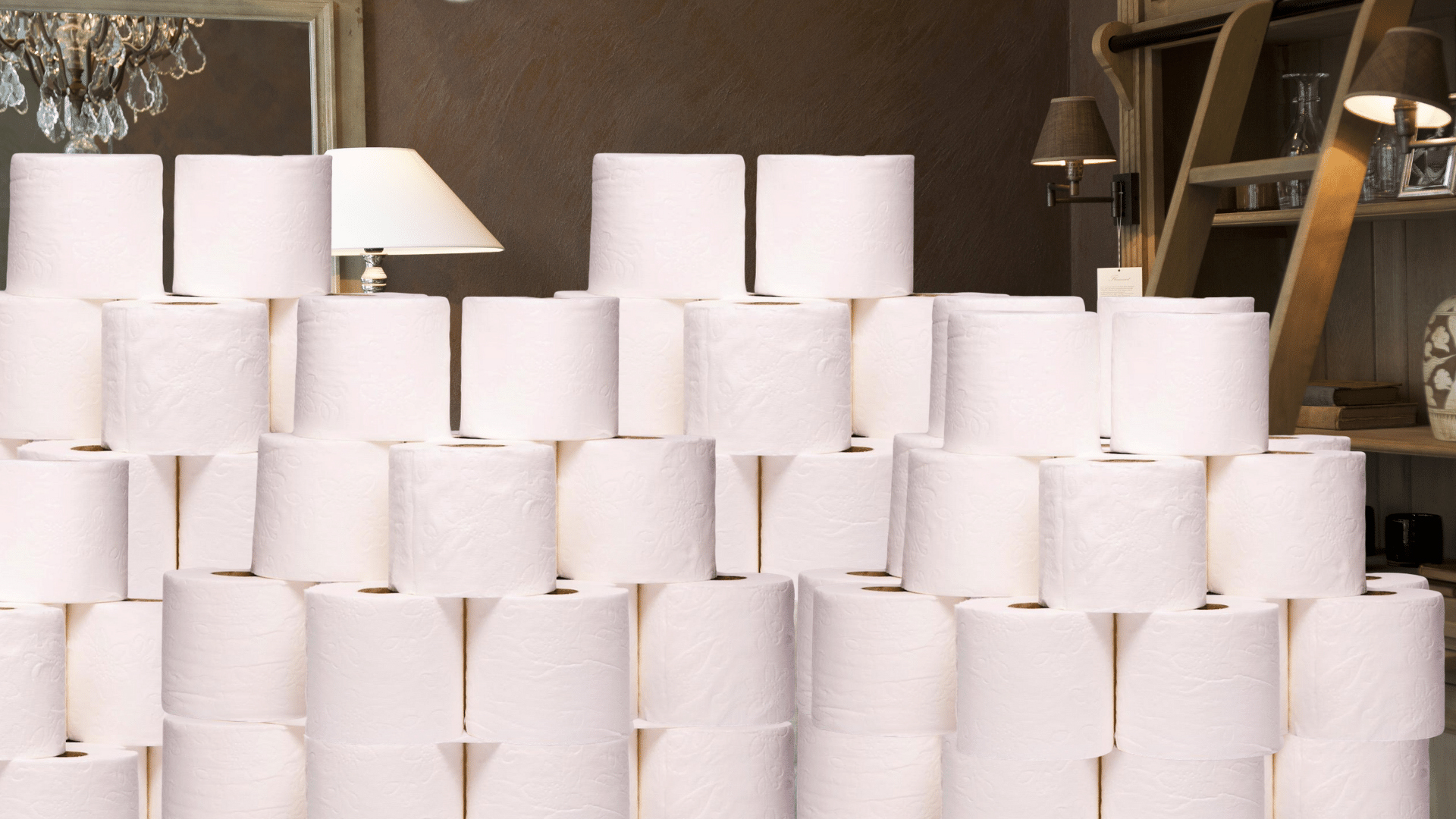 Toilet paper in the living room - Virtual Backgrounds