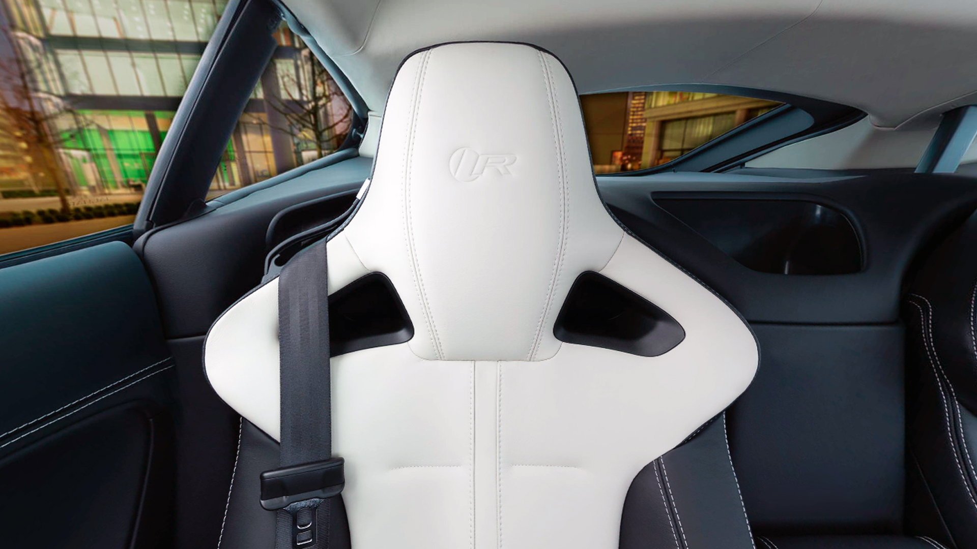 Jaguar F-TYPE driver's seat. Virtual background to use on Zoom, Microsoft Teams, Skype, Google Meet, WebEx or any other compatible app.