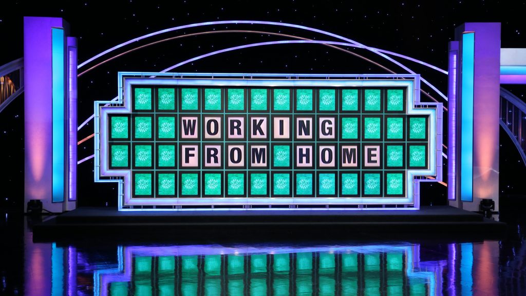 Wheel of Fortune puzzle board - Virtual Backgrounds