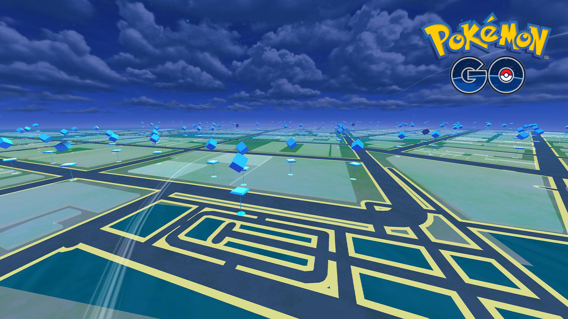 Pokemon Go Night Landscape Virtual Backgrounds