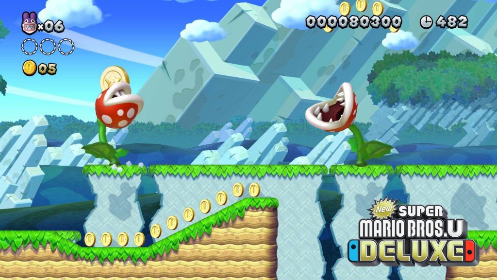 New Super Mario Bros. U Deluxe gameplay Virtual Backgrounds