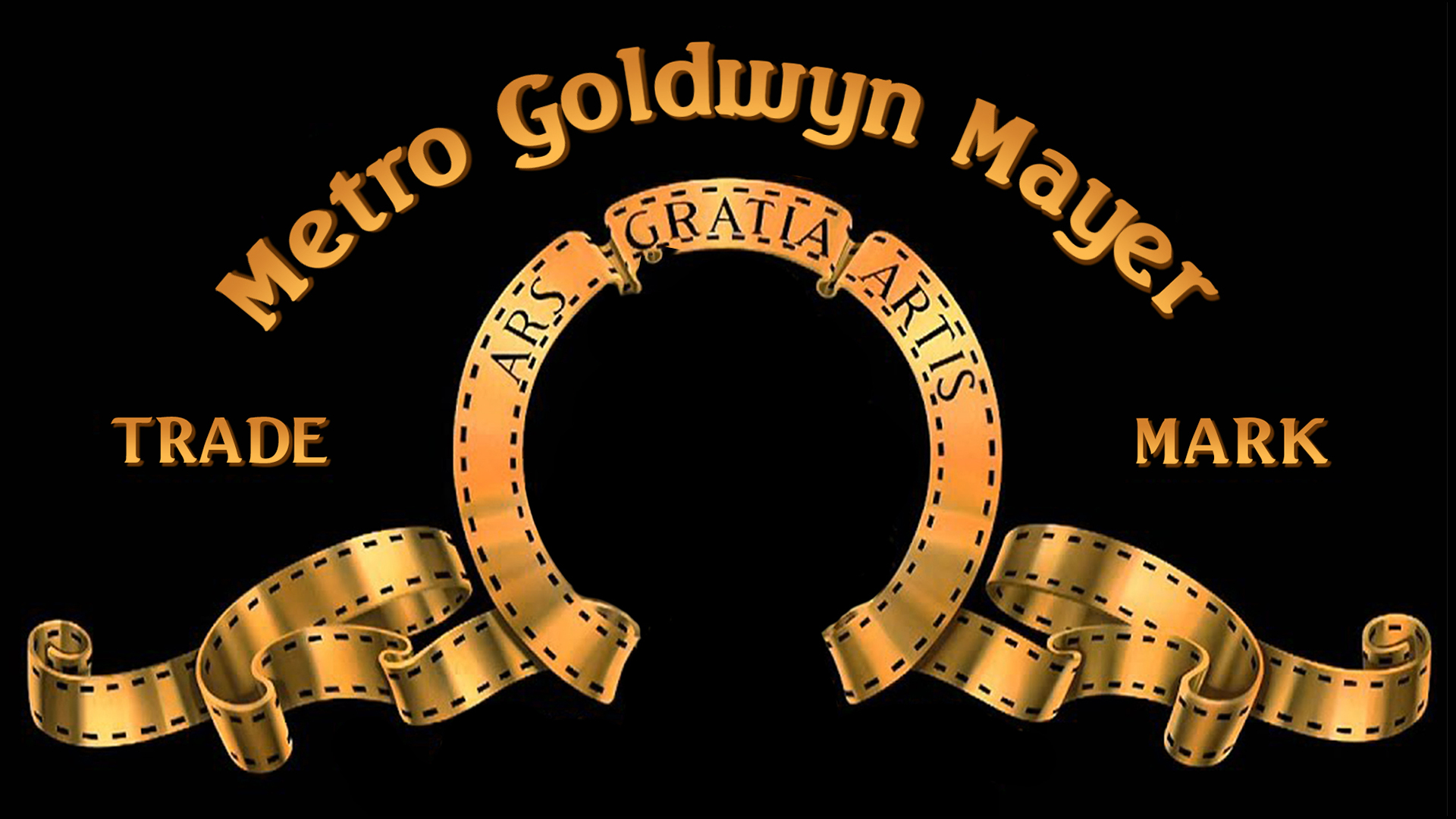 MGM logo. Virtual background to use on Zoom, Microsoft Teams, Skype, Google Meet, WebEx or any other compatible app.