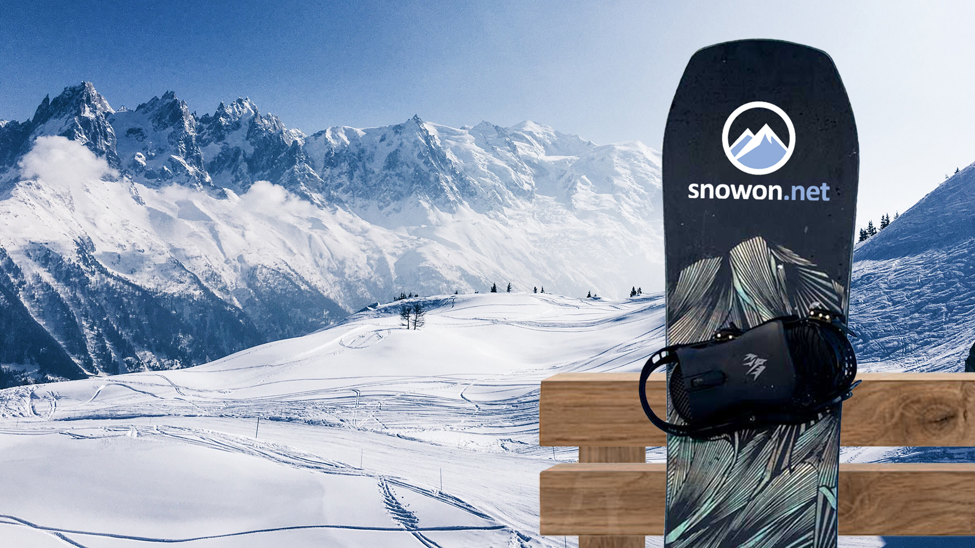Snowboarding in the mountains. Virtual background to use on Zoom, Microsoft Teams, Skype, Google Meet, WebEx or any other compatible app.
